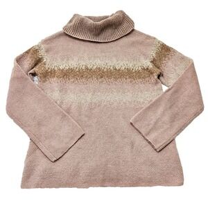 Betty Barclay Womens Nordic Rose Pink Mohair Wool Blend Cowl Neck Sweater Sz 10